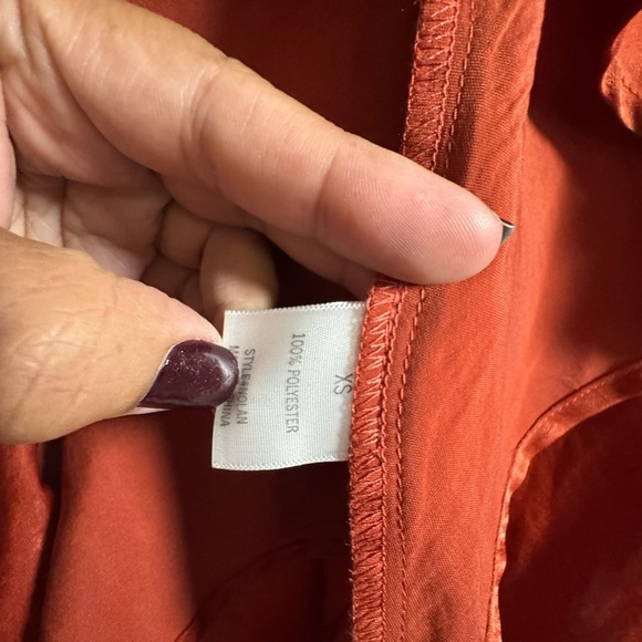 Altar'd State Red High Low Sundress with Slit - Picture 5 of 11